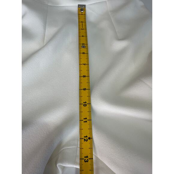 Safiyaa Strapless Crepe Jumpsuit Size 2 Ivory - Picture 13 of 15